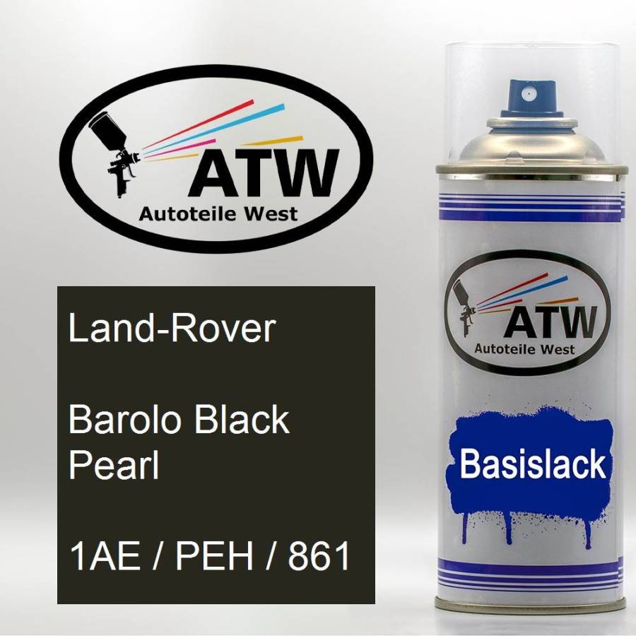Land-Rover, Barolo Black Pearl, 1AE / PEH / 861: 400ml Sprühdose, von ATW Autoteile West.